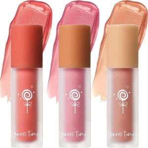 Cream Liquid Blush Makeup, 3 Colors